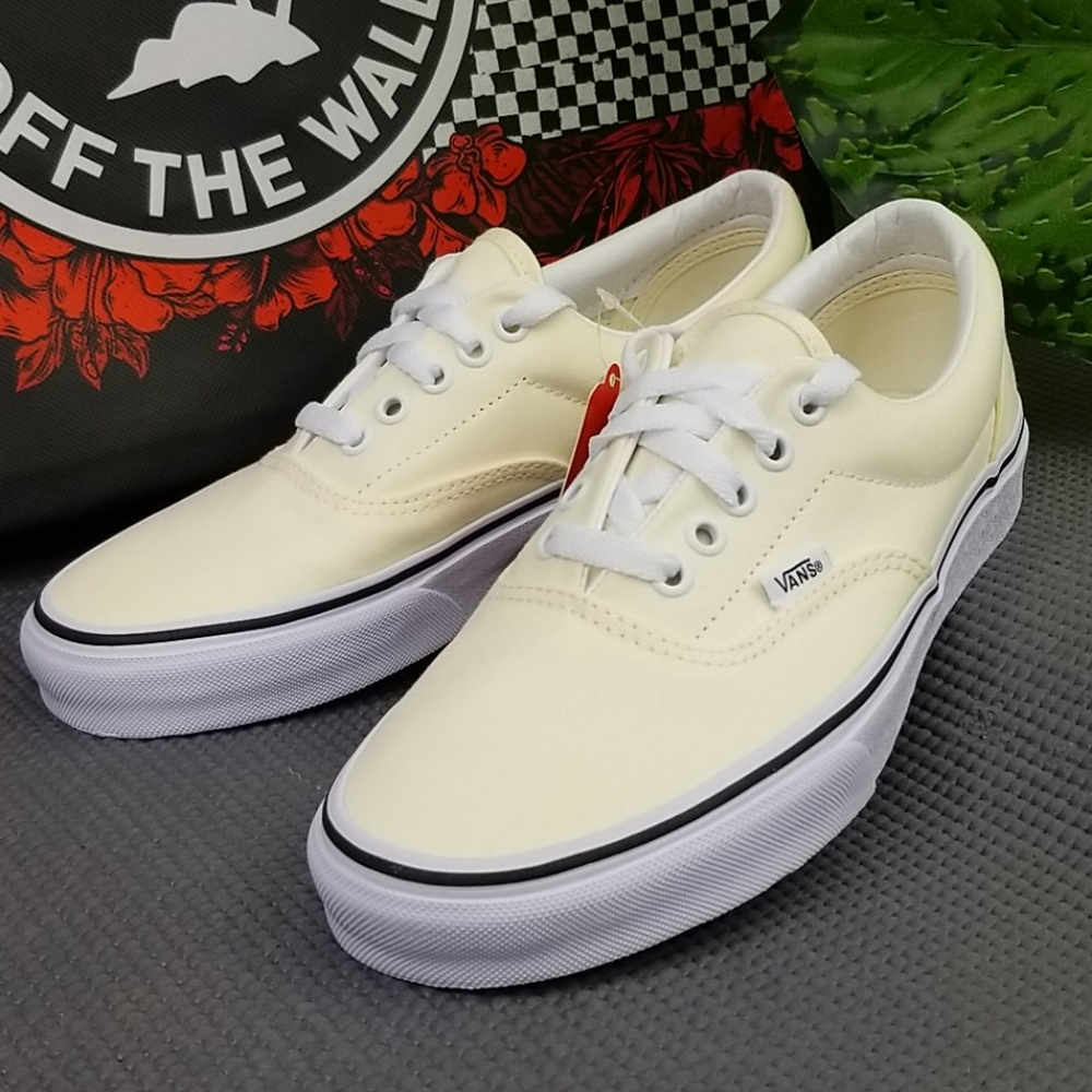 Vans Era Classic Sneakers Shoes Cream/White Womens - Picture 3 of 11